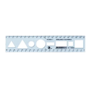 Ravnilo NOMA 1 - 20CM MODRO
