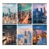 Zvezek A4 ČRTE SKYLINE CITY 80G/54L