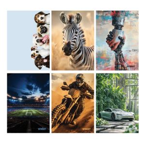 Zvezek A4 ČRTE STREET MAXI 80G/50L