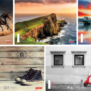 Zvezek A4 TRDE PLATNICE MALI KARO TARGET MIX 70G/9