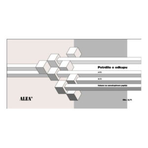 Obrazec 2,71 POTRDILO O ODKUPU