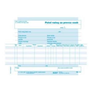 Obrazec 4,7 POTNI NALOG ZA OSEBE