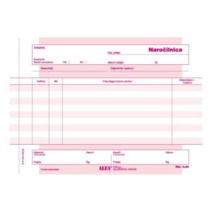 Obrazec 5,40 NAROČILNICA A5