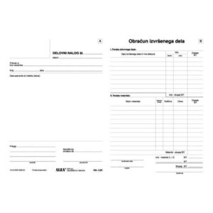 Obrazec 5,63 DELOVNI NALOG A5