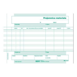 Obrazec 6,41 PREJEMNICA MATERIALA