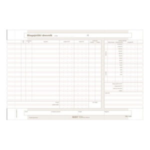 Obrazec 6,50 BLAGAJNIŠKI DNEVNIKA A4