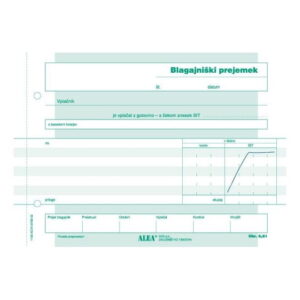 Obrazec 6,61 BLAGAJNIŠKI PREJEMEK A5