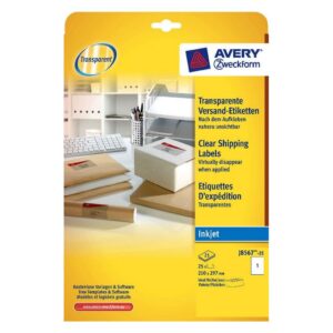 Etiketa A4 210*297MM ZWECKFORM 8567TRANSPARENT-KOS