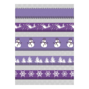Trak SATENAST POTISKAN KPL, 5*90CM, WINTER MAUVE