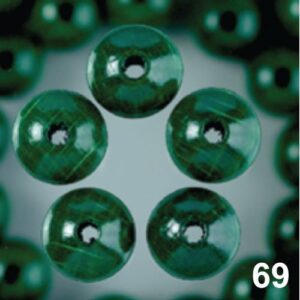 Perle LESENE 06MM 69 TEMNO ZELENE (125)