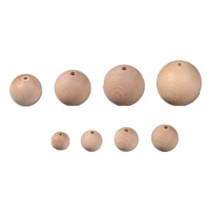 Kroglica LESENA 45MM, LUKNJICA 8MM - KOS