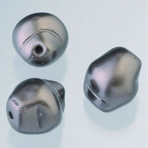 Perle STEKLENE VOŠČ. 10*11MM T.RJAVE