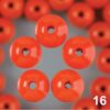 Perle LESENE 06MM 16 ORANŽNE (125)