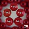 Perle LESENE 04MM 28 TEMNO RDEČE (165)