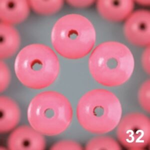 Perle LESENE 06MM 32 SV. ROŽNATE (125)