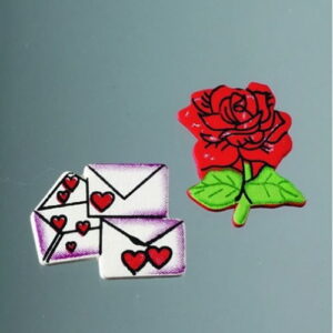 Okrasek LESEN LOVE MIX 30MM - KOS