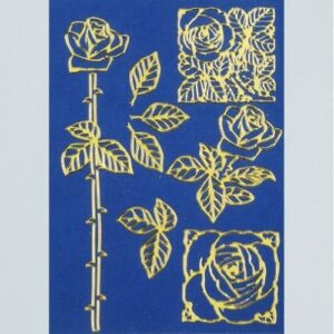 Nalepke ZLATE VRTNICE 10*23CM
