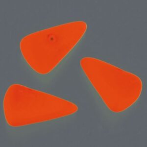 Perle STEKLENE NEON ORANŽNE