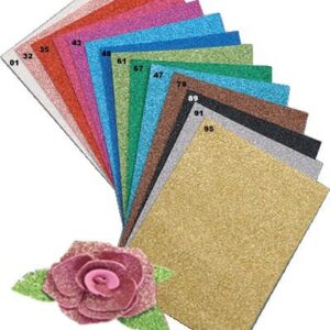 Moosgummi 2MM A4 GLITTER VSE BARVE - KOS