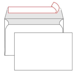 Kuverta A5 162*229 BELA SILIKON - KOS