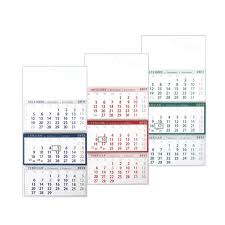 3 - delni stenski koledar