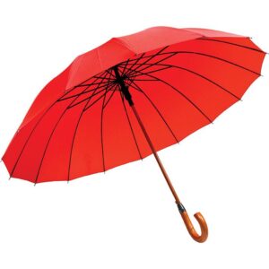 Dežnik ASTAR RDEČ 118CM LESEN ROČAJ