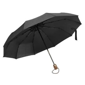 Dežnik ZLOŽLJIV KRONOS ČRN 103 CM LESEN ROČAJ Dežnik ZLOŽLJIV KRONOS ČRN 103 CM LESEN ROČAJ