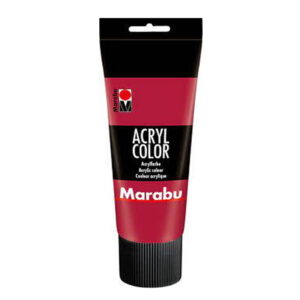 Barva AKRILNA MARABU 225ML 032 KARMIN RDEČA