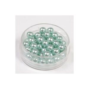 PERLE STEKLENE VOŠČ. 19*33MM TURKIZNE 6/1