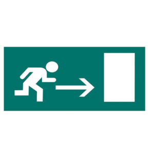 Nalepka ZASILNI IZHOD DESNO