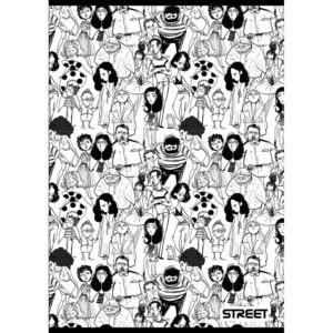 Zvezek A4 ČRTE BLACK&WHITE 80G/54L Zvezek A4 ČRTE BLACK&WHITE 80G/54L