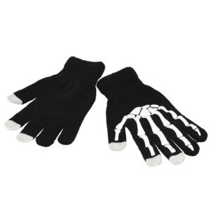 Rokavice TOUCH PLETENE ČRNE