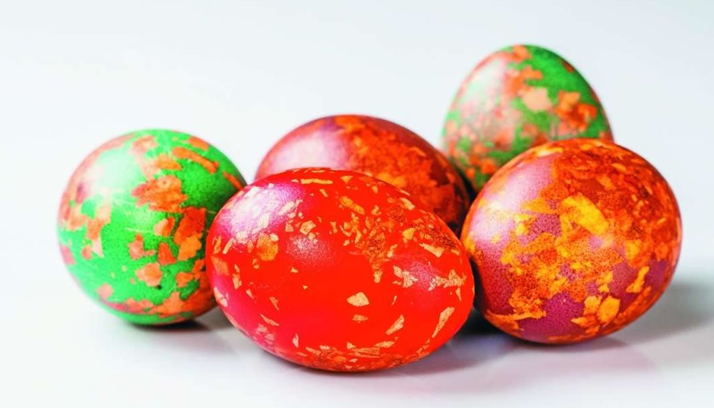 Velikonočni pirhi iz krep papirja!