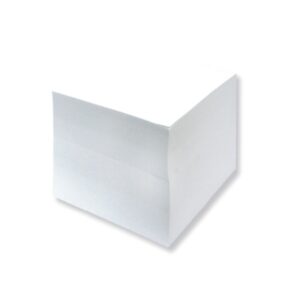 Kocka LEPLJENA 100X85X66 BELA Z LISTIČI