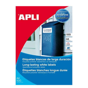 Etiketa A4 210*297MM APLI BELA POLYLASER