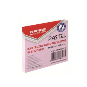 Kocka SAMOLEPILNA 75*75 100/1 OFFICE ROZA