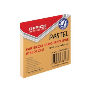 Kocka SAMOLEPILNA 75*75 100/1 OFFICE ORANŽEN