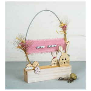 OBROČ KOVINSKI JAJCE 25CM SREBRN