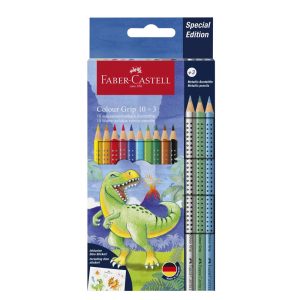 Barvice FABER CASTEL GRIP DINO 10+3