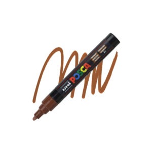 Marker POSCA UNI PC-5M RJAVA 1,8-2,5mm