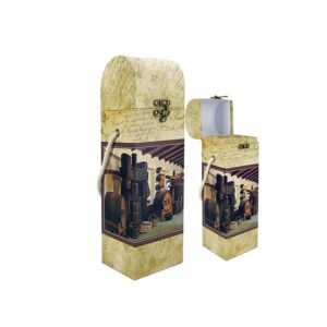 Škatla ZA VINO KVADER KARTON POTISKANA