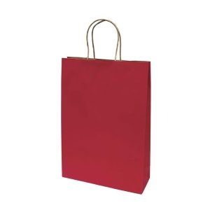 Vrečka DARILNA 31*42*11CM EKO BORDO