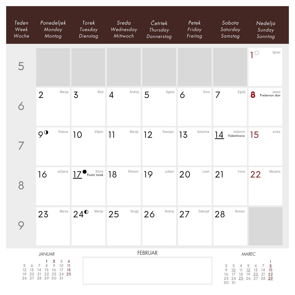 Koledar MOTIVACIJSKI 2026 Koledar MOTIVACIJSKI 2026 - slika 5