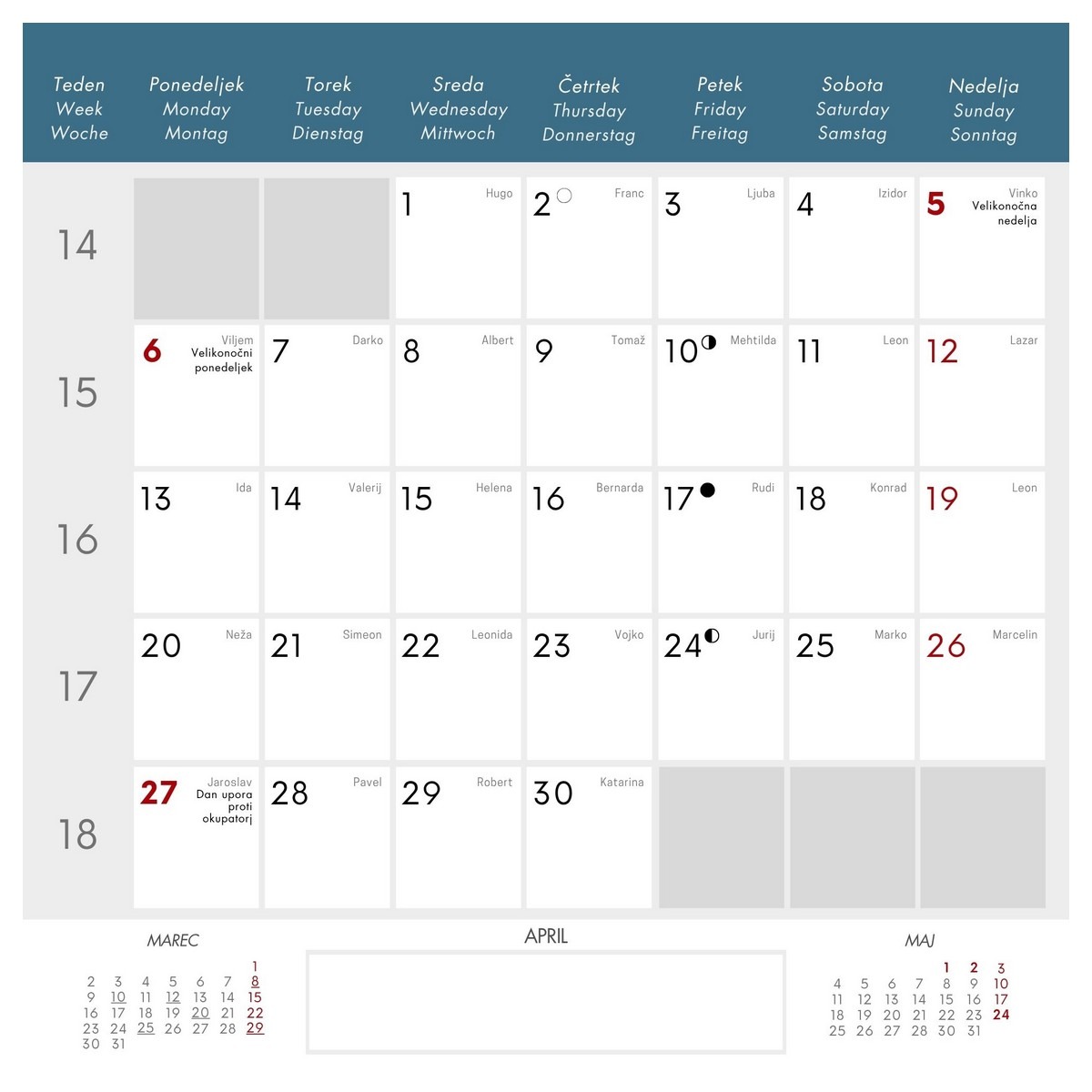 Koledar MOTIVACIJSKI 2026 Koledar MOTIVACIJSKI 2026 - slika 9