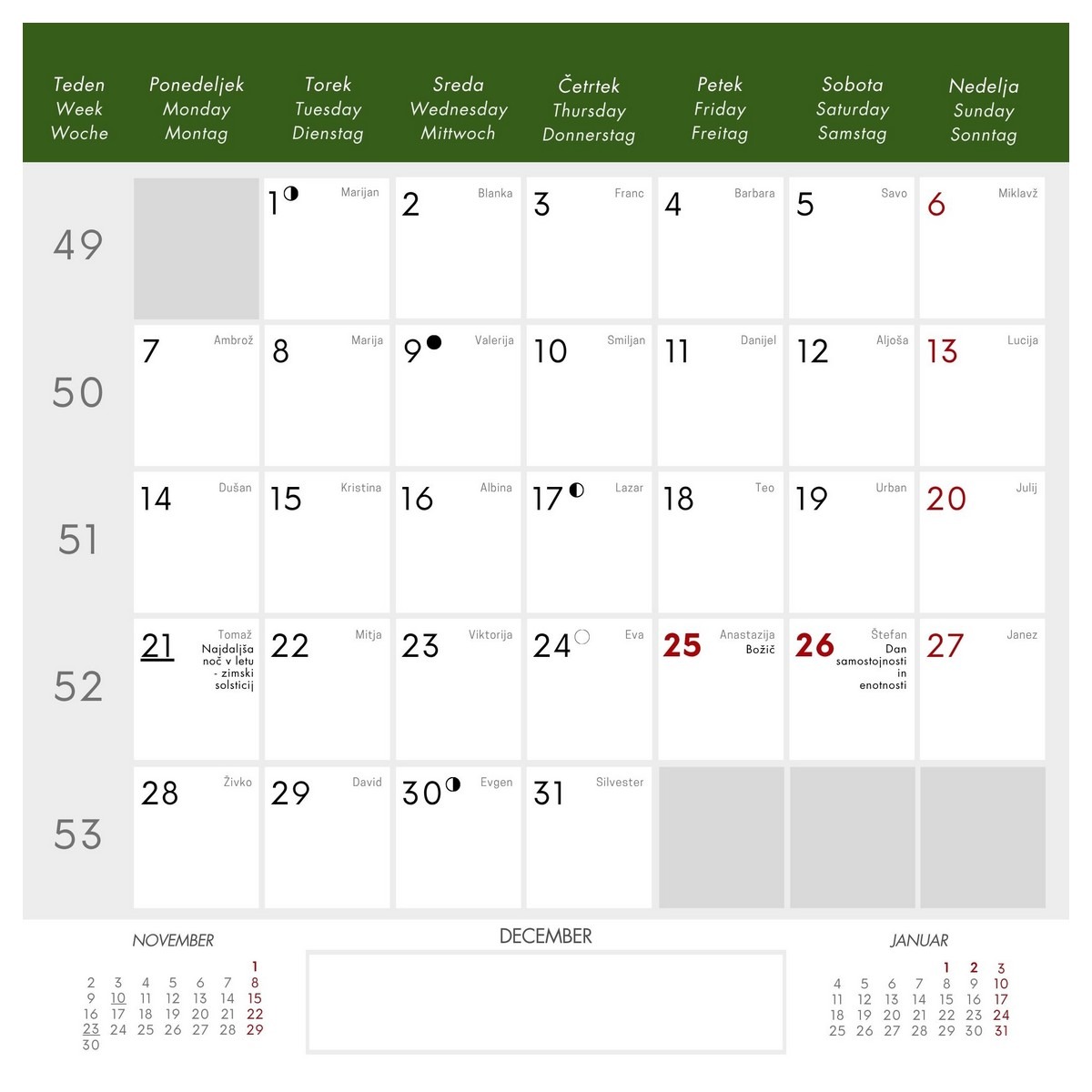 Koledar MOTIVACIJSKI 2026 Koledar MOTIVACIJSKI 2026 - slika 25