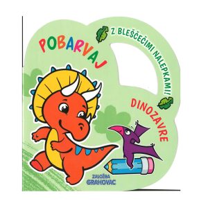 Pobarvanka Z NALEPKAMI DINOZAVRI
