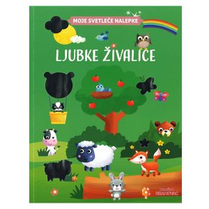 Knjiga MOJE SVETLEČE NALEPKE, LJUBKE ŽIVALICE