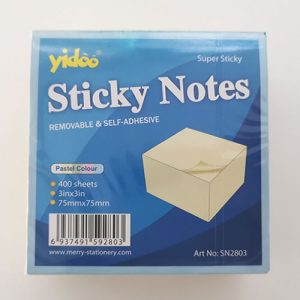 Kocka SAMOLEPILNA 75*75 400/1 RUMENA