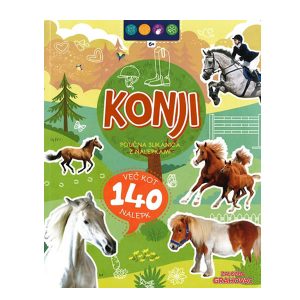 Knjiga SLIKANICA Z NALEPKAMI KONJI