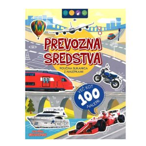 Knjiga SLIKANICA Z NALEPKAMI PREVOZNA SREDSTVA